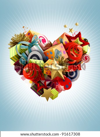 Handmade Valentine Cards on Valentine S Day Card With Handmade Heart Stock Photo 91617308