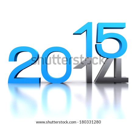 Here comes the new year ... 2015 - 3D