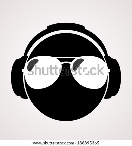 men dj in headphone vector print illustration men dj in headphone vector print illustration
