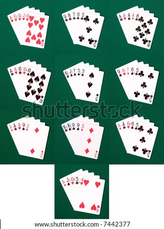 Standard poker hands
