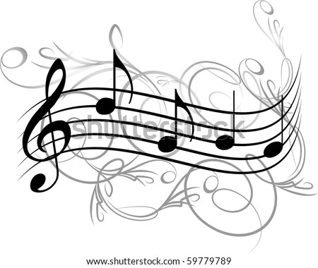 stock vector Music notes for your design