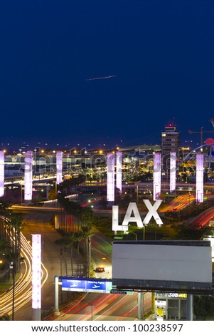 LOS ANGELES - APRIL 7: LAX airport on April 7, 2012 in Los Angeles, CA.the primary airport serving the Greater Los Angeles Area, the second-most populated metropolitan area in US(6th busiest airport)