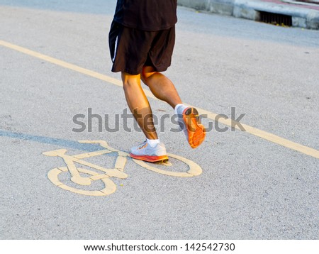 all purpose, walking, jogging riding, bicycle path in a public park along roadway.