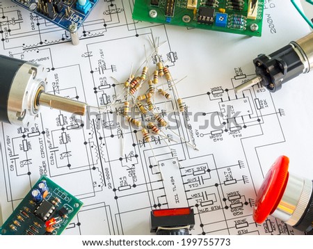 resistor component on circuit diagram