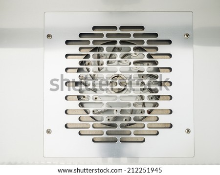 electric fan of heating oven for ventilation of hot air