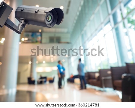 Security CCTV camera or surveillance system in office building