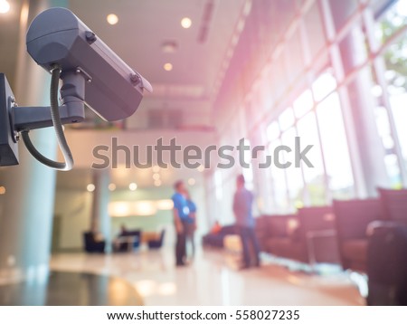 Security CCTV camera or surveillance system in office building
