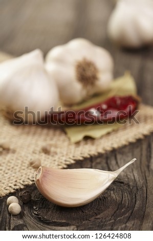 garlic with spices