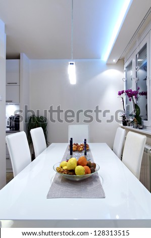 Interior Of A Modern Dining Room