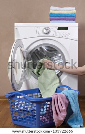 washing machine and laundry bin