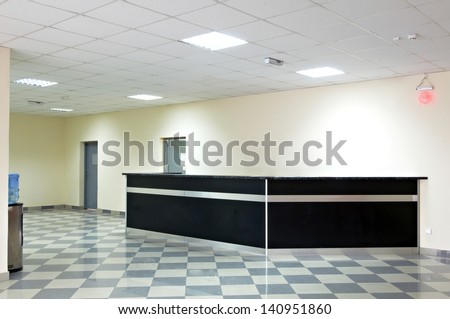reception area in an office block