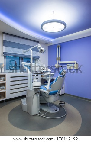 Modern dentist cabinet