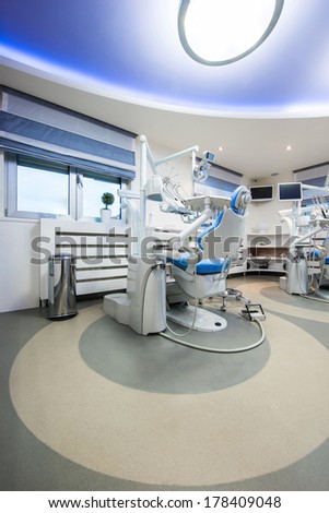 Modern dentist cabinet interior