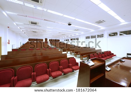 University lecture theater interior-university auditorium