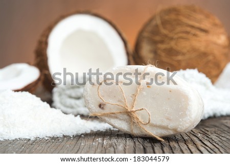 Walnut coconut soap