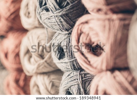 Hank of yarn for knitting