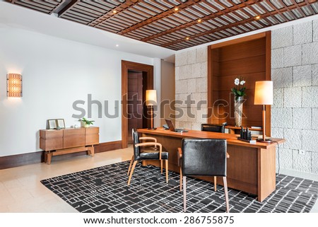 luxury office room interior