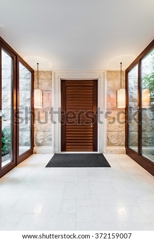 Anteroom interior in modern villa or luxury hotel