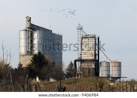 old grain silo