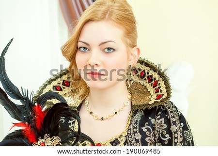 Portrait of young red-haired royal personage