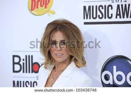 LAS VEGAS - MAY 20: Miley Cyrus at the 2012 Billboard Music Awards held at the MGM Grand Garden Arena on May 20, 2012 in Las Vegas, Nevada