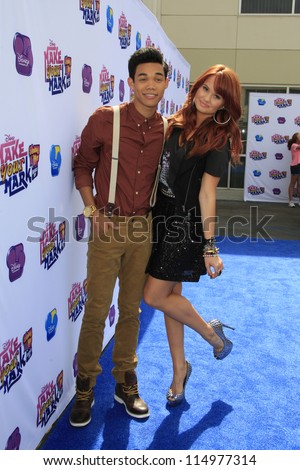 LOS ANGELES - OCT 6: Debby Ryan, Roshon Fegan at the 'Make Your Mark: Shake It Up Dance Off 2012' at LA Center Studios on October 6, 2012 in Los Angeles, California