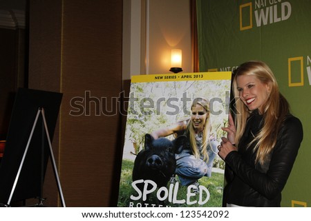 PASADENA - JAN 3: Beth Stern of the show \'Spoiled Rotten Pets\' at the National Geographic Channels TCA party on January 3, 2013 at the Langham Hotel in Pasadena, California