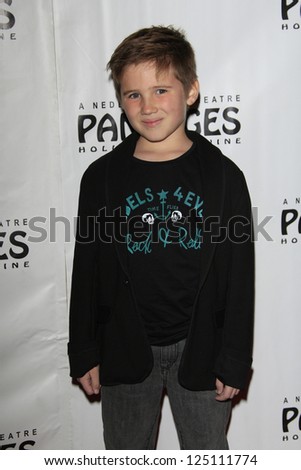 LOS ANGELES - JAN 15: Tyler Champagne at the opening night of \'Peter Pan\' at the Pantages Theater on January 15, 2013 in Los Angeles, California