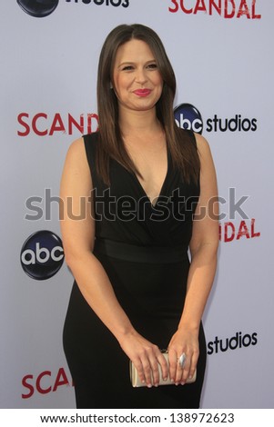 LOS ANGELES - MAY 16: Katie Lowes at the Academy of Television Arts & Sciences\' Presents an Evening with \'Scandal\' at the Leonard H. Goldenson Theater on May 16, 2013 in North Hollywood, California