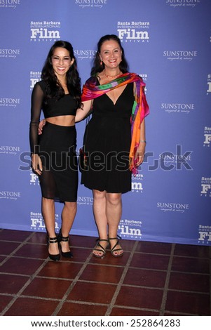 SANTA BARBARA - FEB 5:  Paola Baldion, Florence Jaugey at the Santa Barbara International Film Festival - American Riviera Award at a Arlington Theater on February 5, 2015 in Santa Barbara, CA
