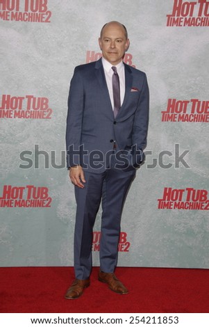 LOS ANGELES - FEB 18: Rob Corddry at the \'Hot Tub Time Machine 2\' premiere on February 18, 2014 in Los Angeles, California