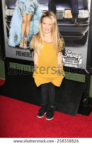 LOS ANGELES - FEB 10: Mia Talerico at the screening of the Disney Channel Original Movie \'Bad Hair Day\' at the Frank G Wells Theater on February 10, 2015 in Burbank, CA