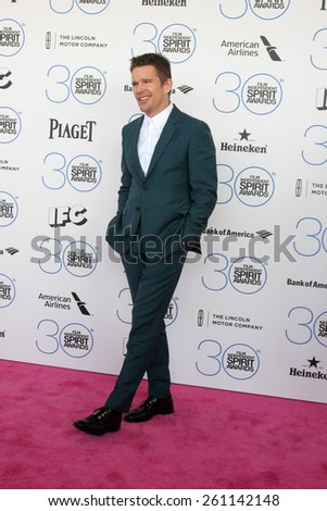 LOS ANGELES - FEB 21:  Ethan Hawke at the 30th Film Independent Spirit Awards at a tent on the beach on February 21, 2015 in Santa Monica, CA