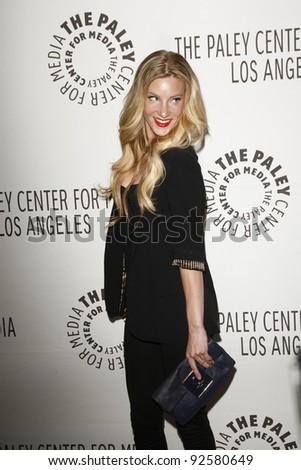 BEVERLY HILLS - MAR 16:  Heather Morris arriving at the 2011 PaleyFest honoring \'Glee\' held at the Saban Theater in Beverly Hills on March 16, 2010.