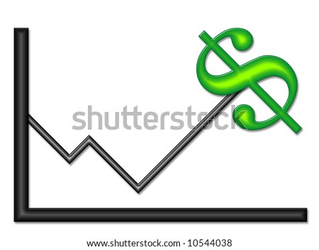 money symbol. Money Symbol - Up Trend