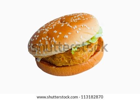 Pork burgers.  Fast Food.Food to eat and get fat.