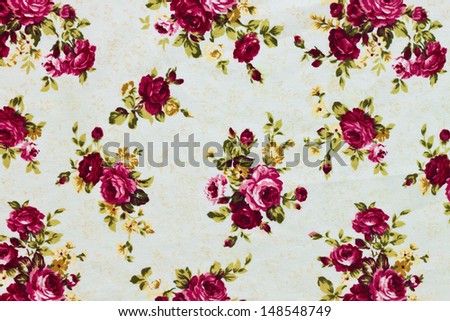 texture print and wale of fabric striped roses.