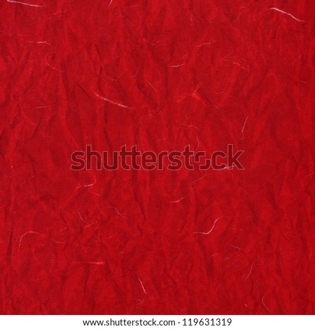 old red crumpled rice paper texture background