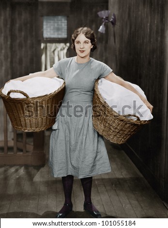 Carrying Laundry