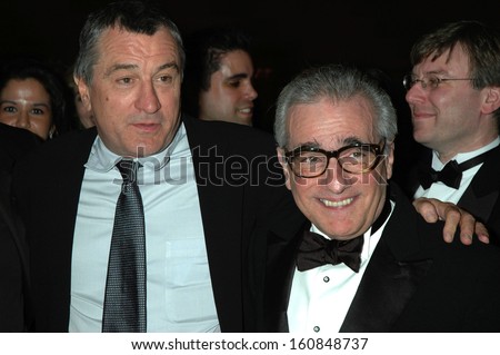 Robert DeNiro and Martin Scorsese at the ARTS AND BUSINESS COUNCIL GALA at Gotham Hall, NY, November 15, 2004