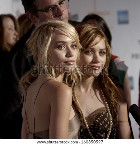Actresses Mary Kate and Ashley Olsen attend the premiere of NEW YORK MINUTE at the Tribeca Performing Arts Center on May 4 2004 during the Tribeca Film Festival in New York Actresses Mary Kate and Ashley Olsen attend the premiere of NEW YORK MINUTE at the Tribeca Performing Arts Center on May 4 2004 during the Tribeca Film Festival in New York