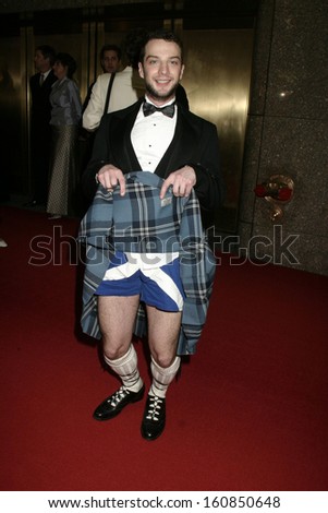 Euan Morton arrives at the 58th annual Tony awards on June 6, 2004 at Radio City Music Hall in New York City