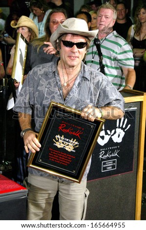 Bruce Dickinson at the induction ceremony for Hollywood RockWalk Induction of Iron Maiden, The Guitar Center Hollywood, Los Angeles, CA, August 19, 2005