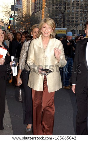 Martha Stewart at Time Magazine\'s 100 Most Influential People Dinner, Jazz at Lincoln Center at the Time Warner Center, New York, NY, Tuesday, April 19, 2005