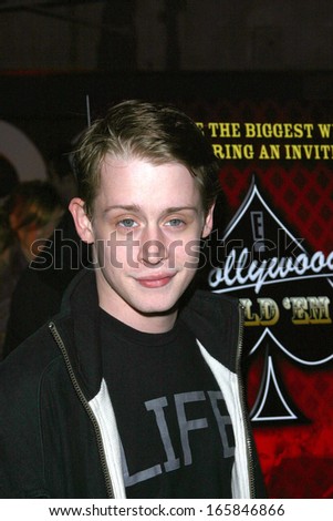 Mecaulay Culkin At E! Hollywood Hold \'Em Celebrity Poker Event, Geisha House, Los Angeles, Ca, March 22, 2005