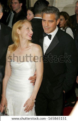 Patricia Clarkson, George Clooney at Good Night, and Good Luck New York Film Festival Premiere, Avery Fisher Hall at Lincoln Center, New York, September 23, 2005