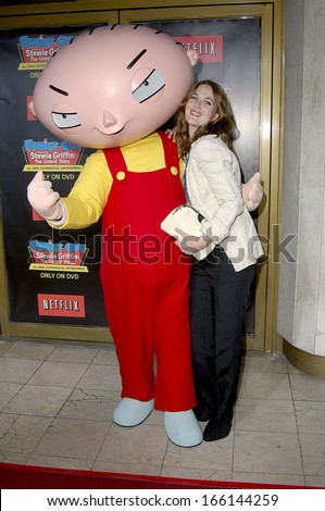 Stewie Griffin, Drew Barrymore at FAMILY GUY\'s STEWIE GRIFFIN THE UNTOLD STORY DVD Party, Mann\'s National Theatre, Los Angeles, CA, September 27, 2005