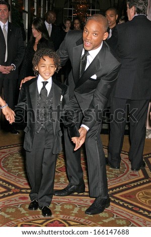 Jaden Smith, Will Smith at Museum of the Moving Image Salute to Will Smith, Waldorf-Astoria Hotel, New York, NY, December 03, 2006