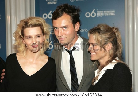 Juliette Binoche, Jude Law, Robin Wright Penn at the press conference for BREAKING AND ENTERING Press Conference-Toronto International Film Festival, Sutton Place Hotel, Toronto September 13, 2006