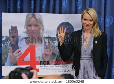 Naomi Watts at the press conference for Joint United Nations Program on AIDS, UNAIDS, naming her Special Envoy, The United Nations, New York, NY, May 15, 2006